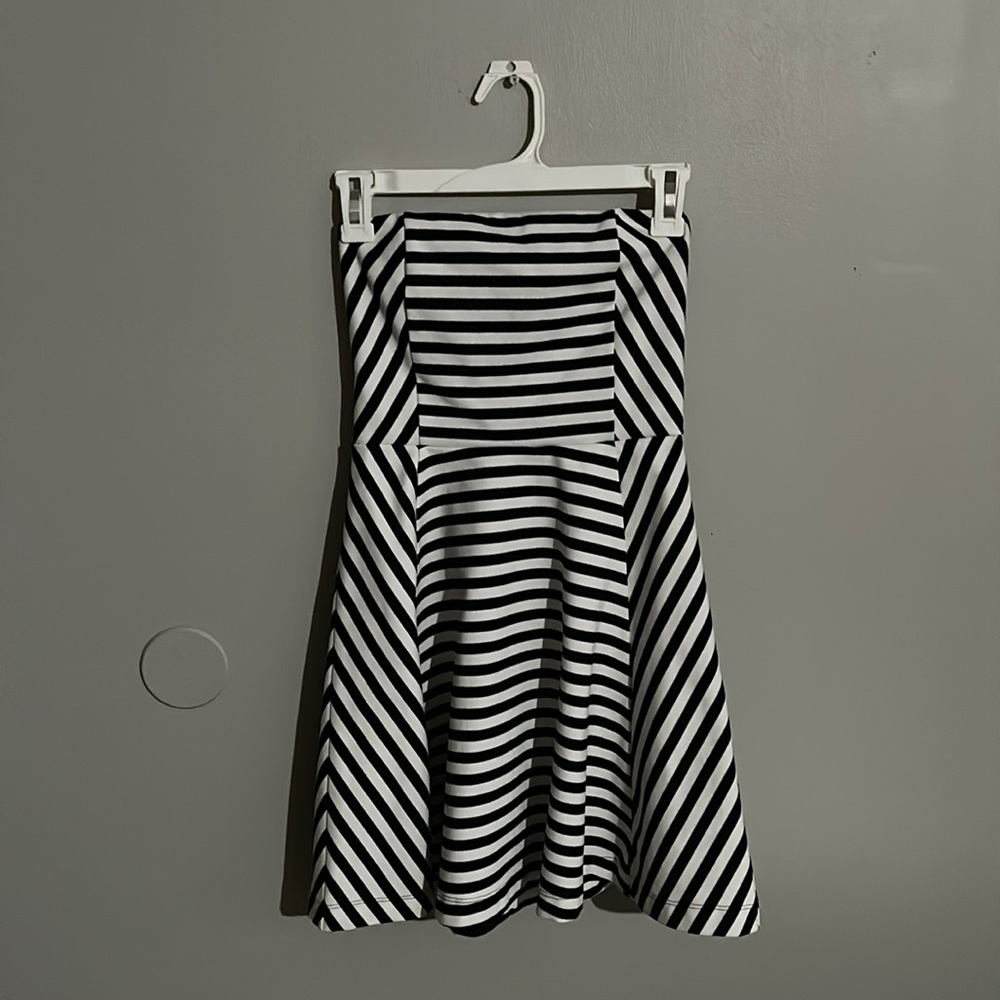 Express black and white stripes dress Size Small
